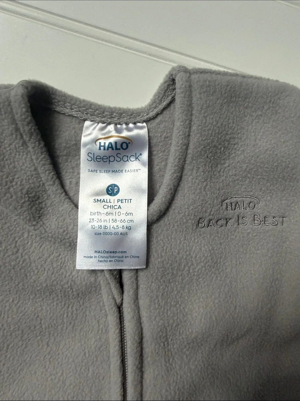 (171)Halo Kids Fleece Sleep Sack - Gray
